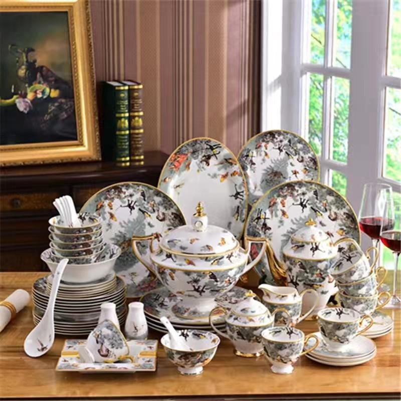 Hermes Dinner set of 58 pieces for 6 people - Hermes Dinner set | Aleppo Gift UAE